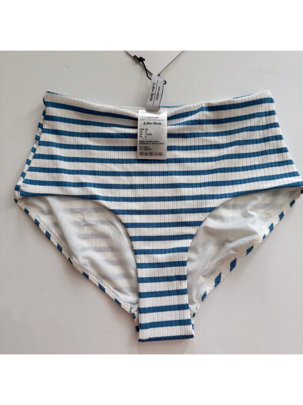 3 for $20 & Other Stories ribbed striped bikini bottom size 0 zero